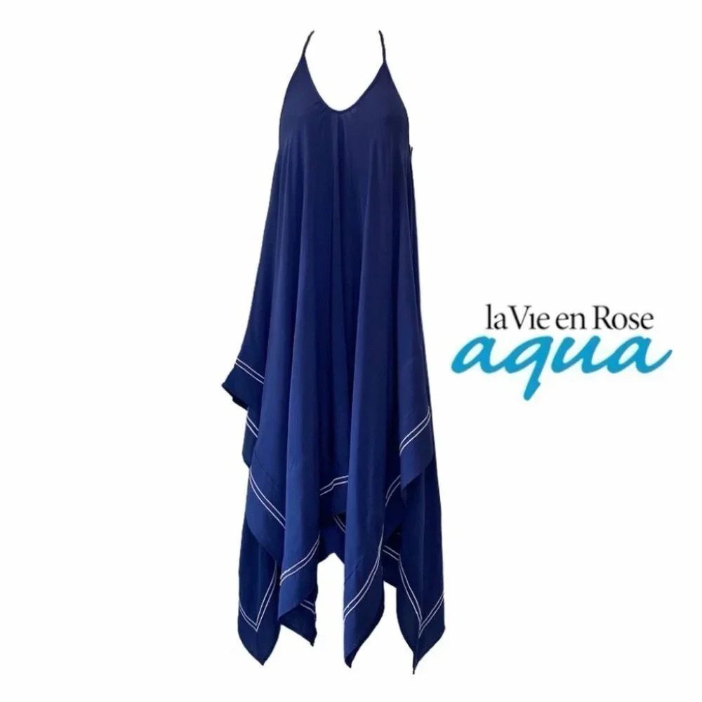 la Vie  en Rose Double Striped Handkerchief Dress